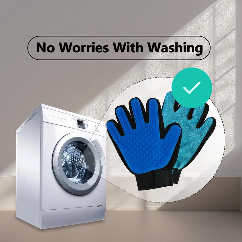 Experience Effortless Grooming with ButtonwoodNest Double-Sided Pet Hair Removal Gloves - Buy One Get One Free!
