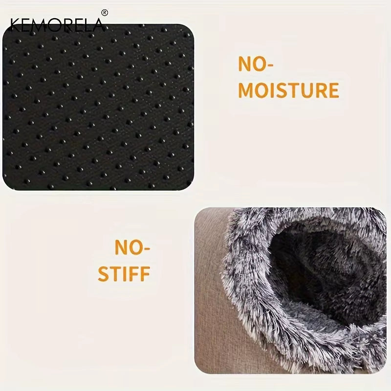 Cozy & Portable Cat Bed - Thickened Warm Sleeping Bed with Handle for Ultimate Comfort