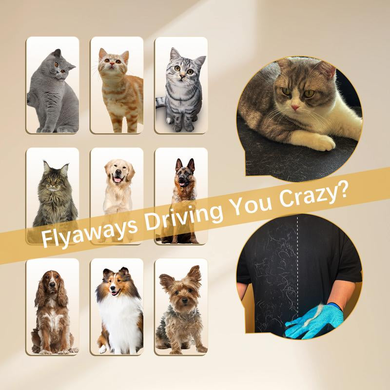Experience Effortless Grooming with ButtonwoodNest Double-Sided Pet Hair Removal Gloves - Buy One Get One Free!