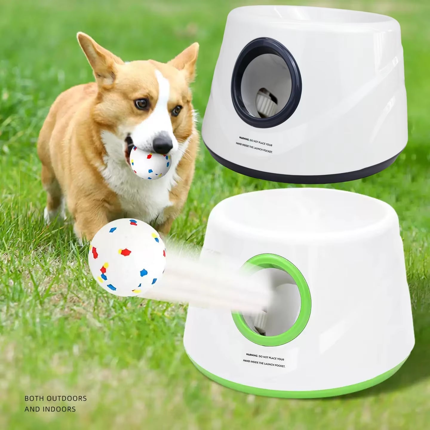 Automatic Dog Tennis Ball Launcher Dogs Chase Toys Automatic Fun Interactive Machine Fun Interactive Rechargable Catapult 6 Ball