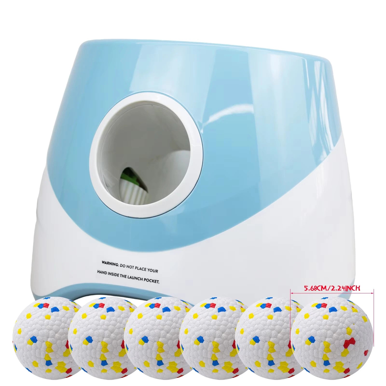 Automatic Dog Tennis Ball Launcher Dogs Chase Toys Automatic Fun Interactive Machine Fun Interactive Rechargable Catapult 6 Ball