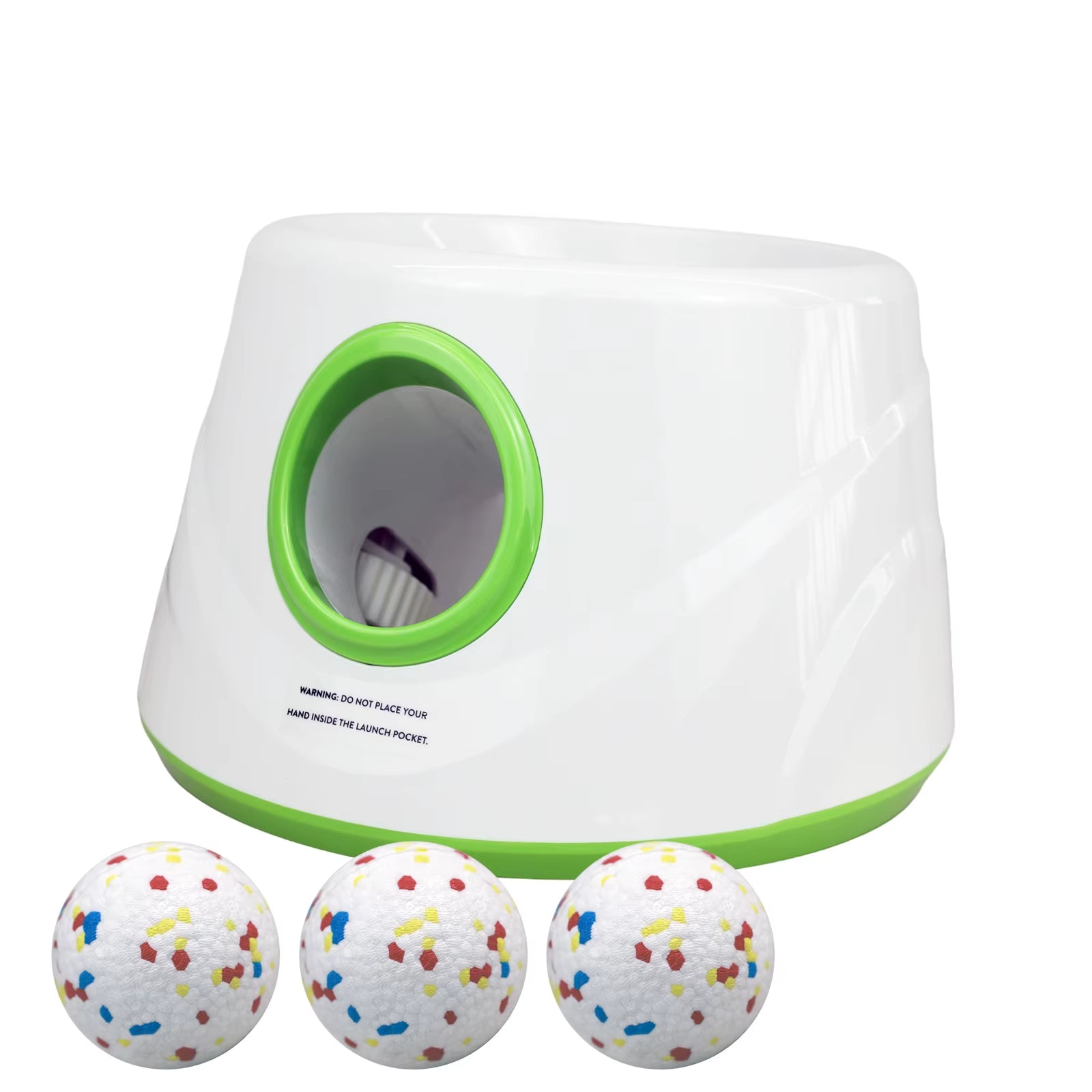 Automatic Dog Tennis Ball Launcher Dogs Chase Toys Automatic Fun Interactive Machine Fun Interactive Rechargable Catapult 6 Ball