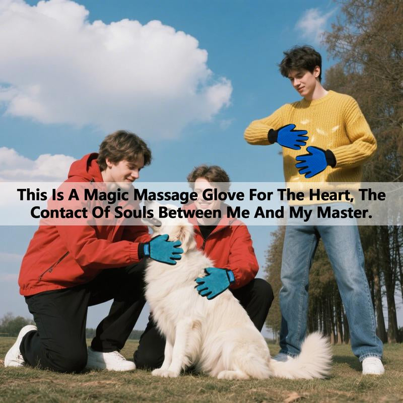 Experience Effortless Grooming with ButtonwoodNest Double-Sided Pet Hair Removal Gloves - Buy One Get One Free!