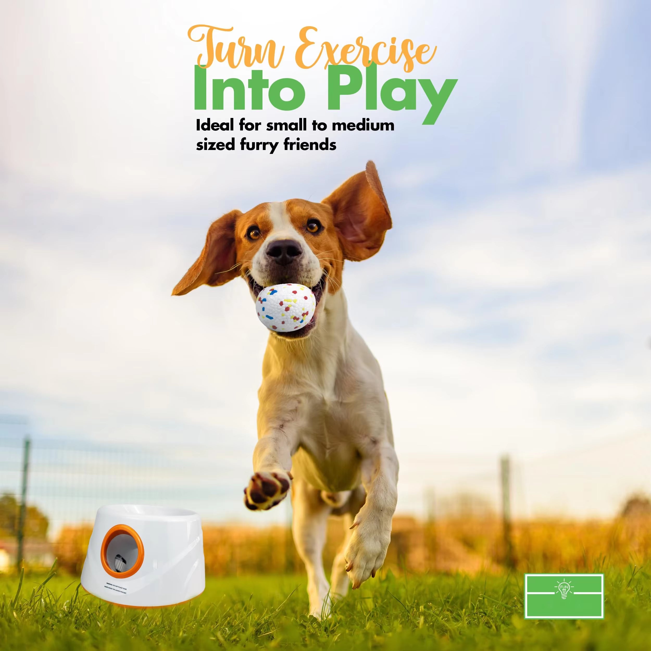 Automatic Dog Tennis Ball Launcher Dogs Chase Toys Automatic Fun Interactive Machine Fun Interactive Rechargable Catapult 6 Ball