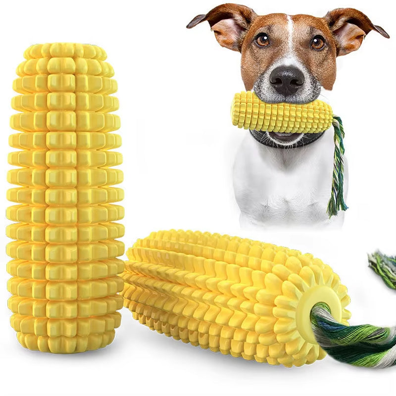 Exciting Corn Dog Squeak Toy for Dogs - Perfect for Teeth Grinding and Playtime Fun!